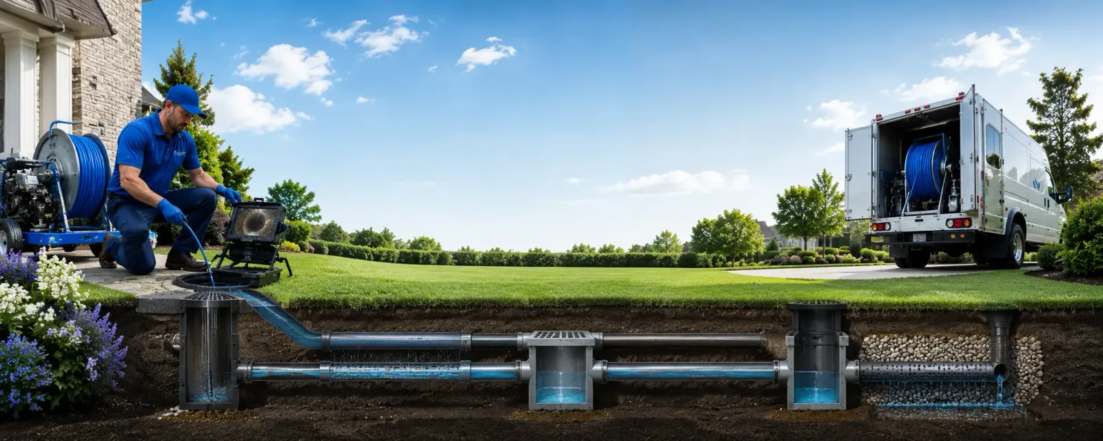 Outdoor drain cleaning information for Milford, ME